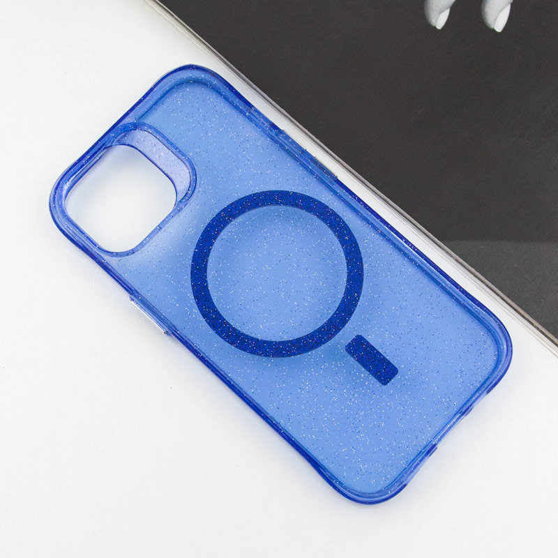 Фото Чохол TPU Radiance with Magnetic safe для Apple iPhone 15 (6.1") (Blue) на vchehle.ua