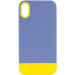 Чехол TPU+PC Bichromatic для Apple iPhone X / XS (5.8") (Blue / Yellow)