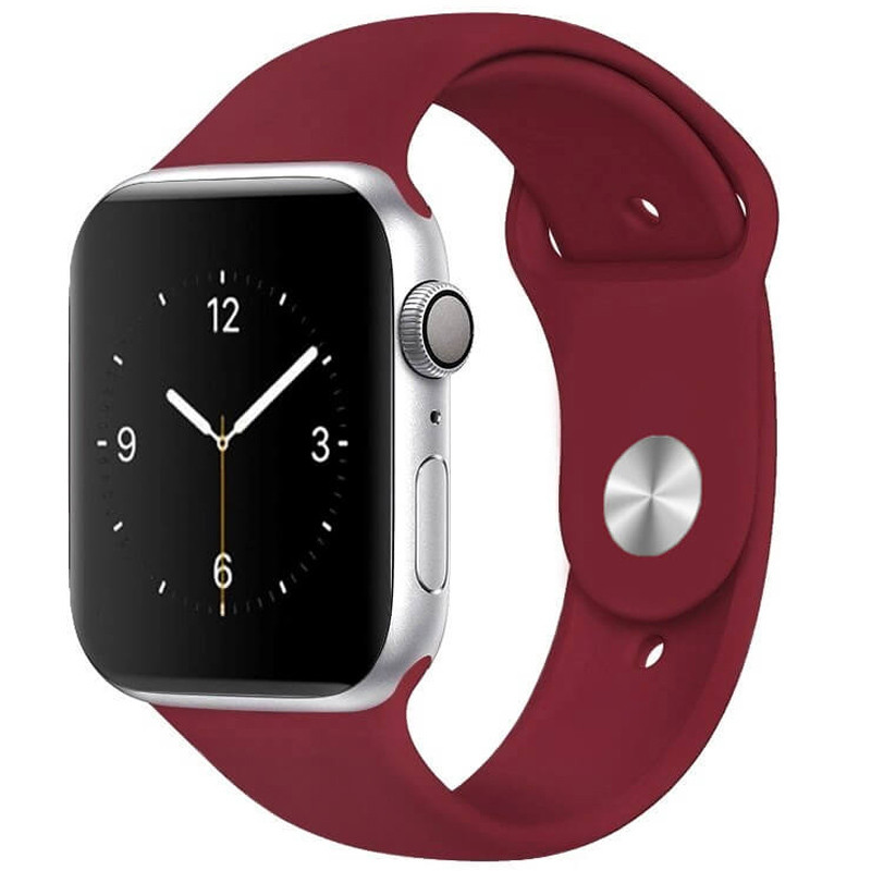 

Силіконовий ремінець на Apple watch 42mm / 44mm (Бордовий / Maroon) 785015