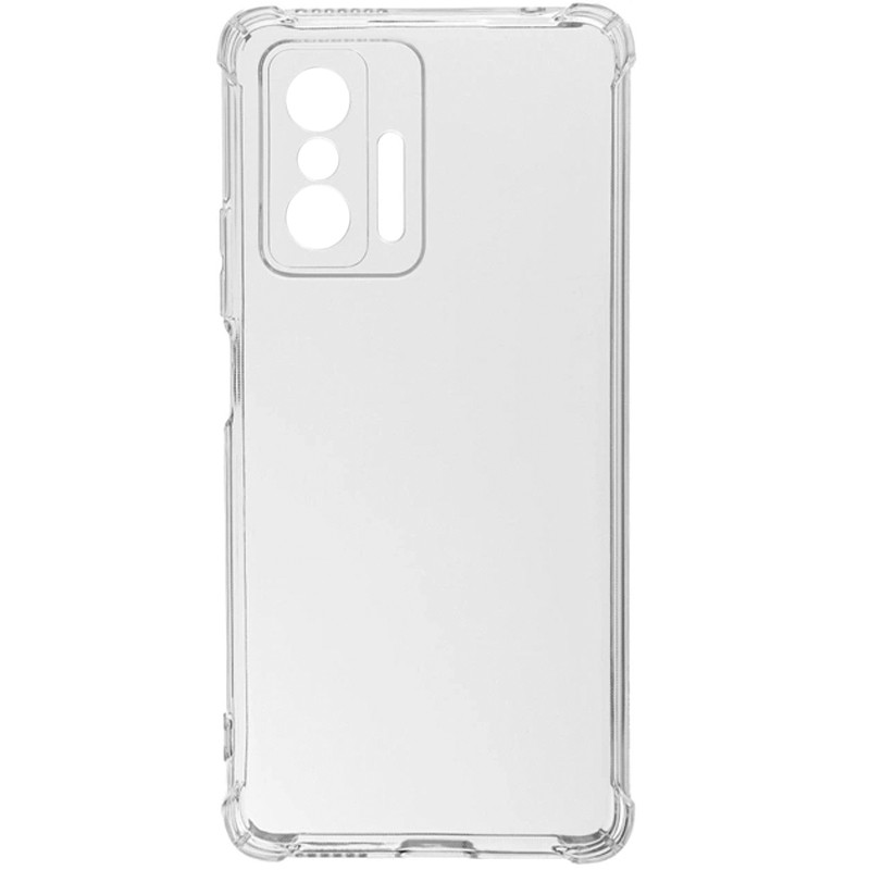 TPU чехол GETMAN Ease logo усиленные углы Full Camera для Xiaomi 11T / 11T Pro (Бесцветный (прозрачный))