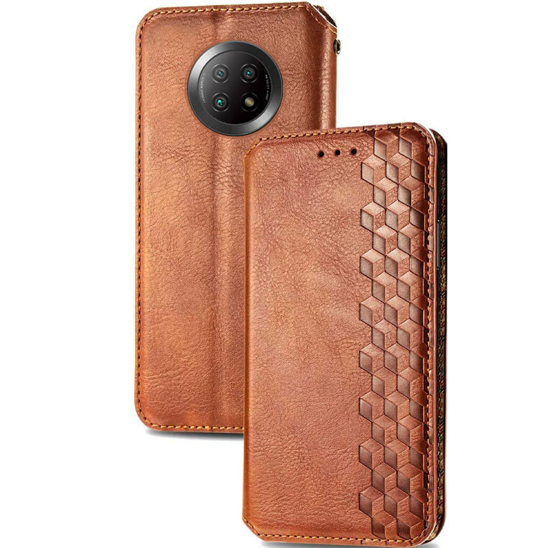 

Кожаный чехол книжка GETMAN Cubic (PU) для Xiaomi Redmi Note 9T (Коричневый) 1100677