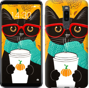 

Чохол Осінній кіт на Meizu Note 8 689801