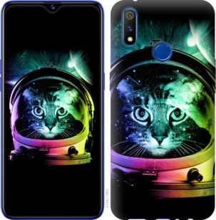 Чехол Кот-астронавт для Realme 3 Pro