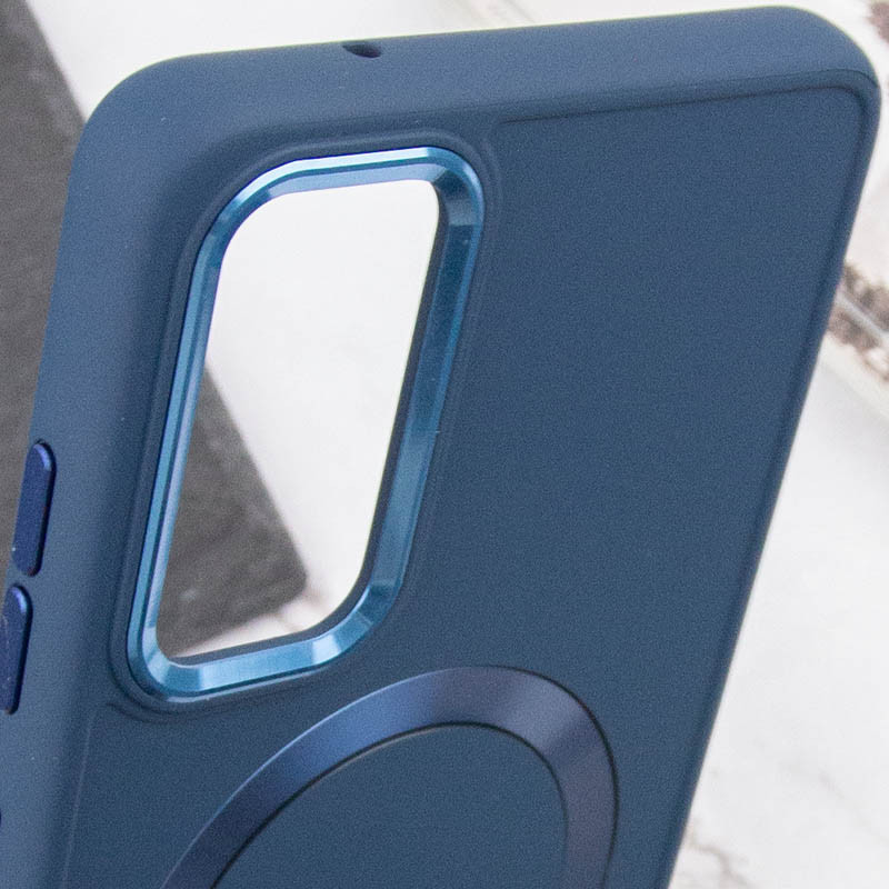 TPU чохол Bonbon Metal Style with Magnetic safe на Samsung Galaxy A52 4G / A52 5G / A52s (Синій / Denim Blue) в магазині vchehle.ua