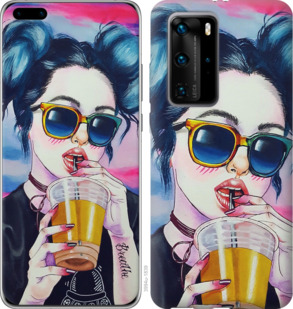 

Чохол Арт-дівчина в окулярах на Huawei P40 Pro 932198