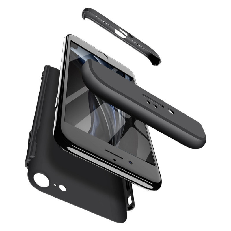 Фото Пластиковая накладка GKK LikGus 360 градусов (opp) с лого для Apple iPhone 7 / 8 (4.7") (Черный) на vchehle.ua