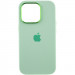 Фото Чехол Silicone Case Metal Buttons (AA) для Apple iPhone 13 Pro Max (6.7") (Зеленый / Pistachio) на vchehle.ua