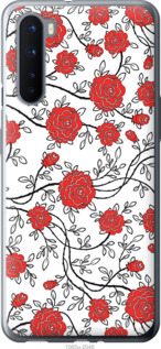 

Чехол Красные розы на белом фоне для OnePlus Nord 1389078