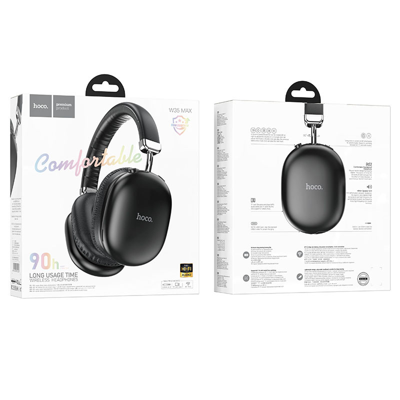 Заказать Накладные беспроводные наушники Hoco W35 Max Joy (Black) на vchehle.ua