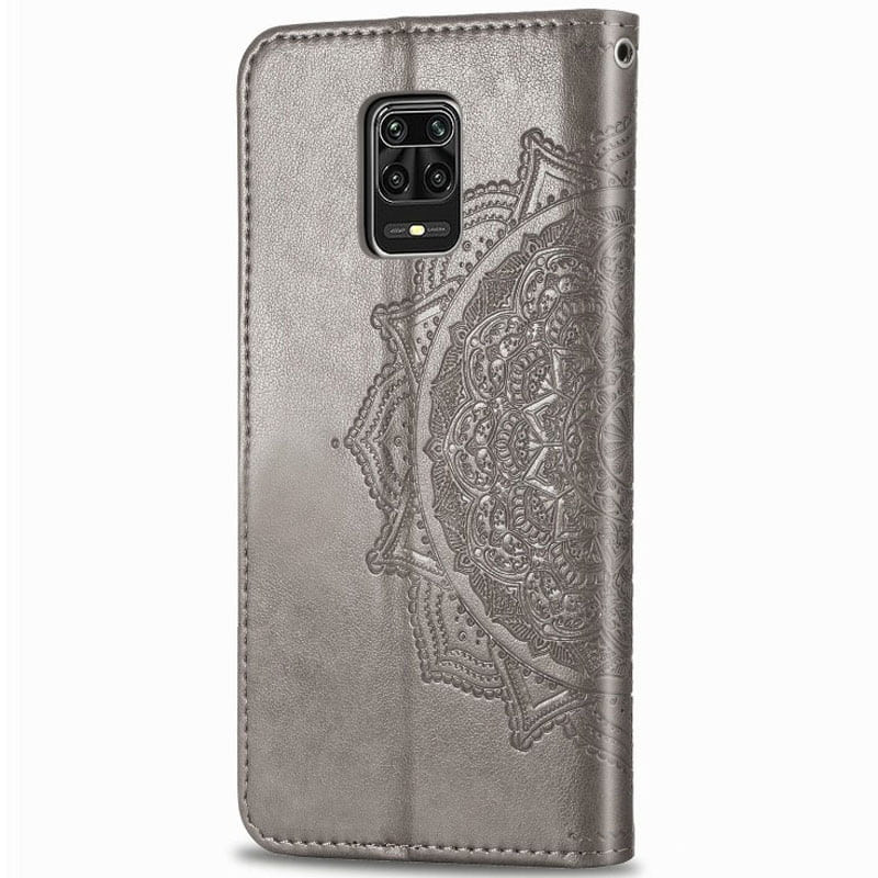 Кожаный чехол-книжка Art Case с визитницей для Xiaomi Redmi Note 9s / Note 9 Pro / Note 9 Pro Max (Серый) в магазине vchehle.ua