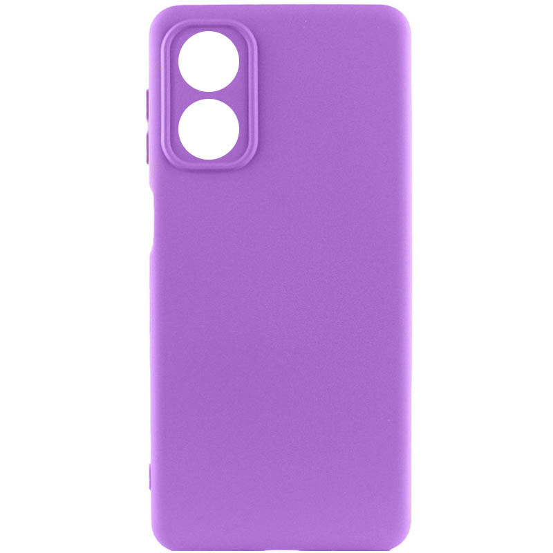 Чехол Silicone Cover Lakshmi Full Camera (A) для Oppo A17 (Фиолетовый / Purple)