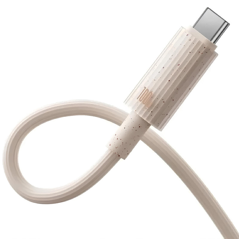 Фото Дата кабель Baseus Habitat Series Fast Charging USB Type-C 100W (2m) (P1036020) (Wheat Pink) на vchehle.ua