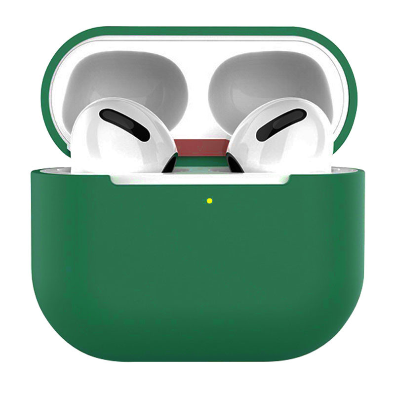 

Силіконовий футляр для навушників AirPods 3 (Зелений / Dark green) 1213238