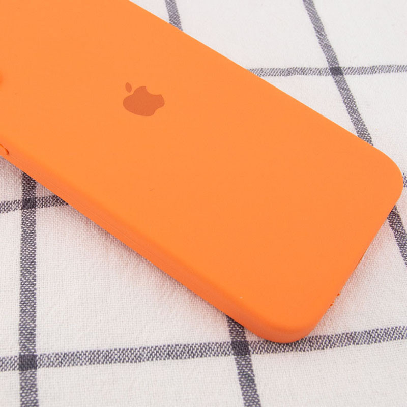 Фото Чохол Silicone Case Square Full Camera Protective (AA) на Apple iPhone 11 Pro (5.8") (Помаранчевий / Papaya) на vchehle.ua