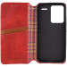 Фото Кожаный чехол-книжка GETMAN Cubic (PU) для Xiaomi Redmi Note 13 Pro+ (Красный) на vchehle.ua