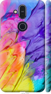 

Чехол Разноцветные краски для Nokia 8.1 968809