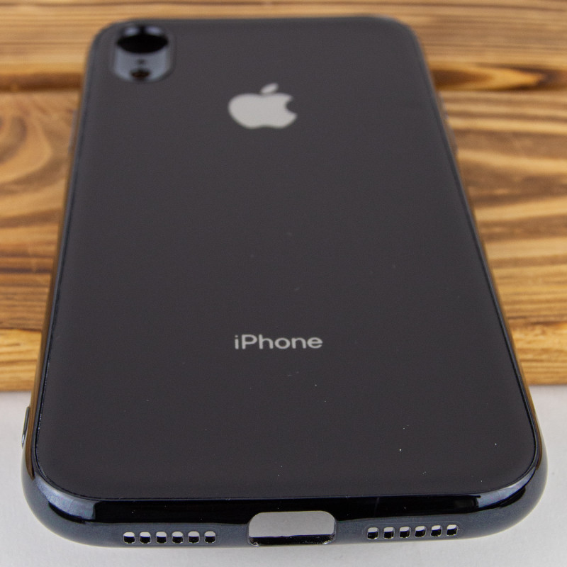 Фото TPU чохол Matte LOGO на Apple iPhone XR (6.1") (Чорний / Black) в маназині vchehle.ua