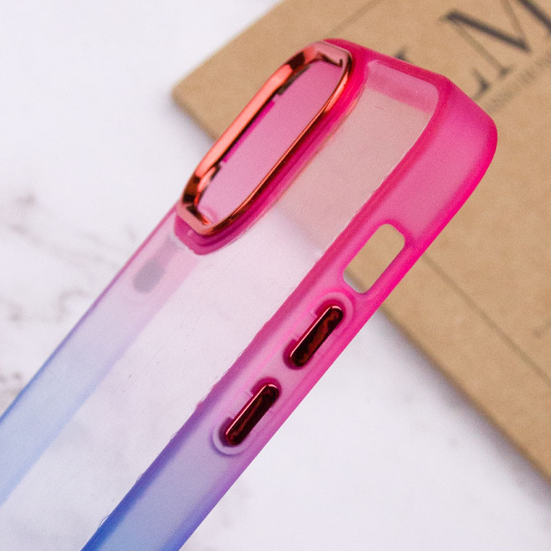 Чохол TPU+PC Fresh sip series на Apple iPhone 14 (6.1") (Синій / Рожевий) в магазині vchehle.ua