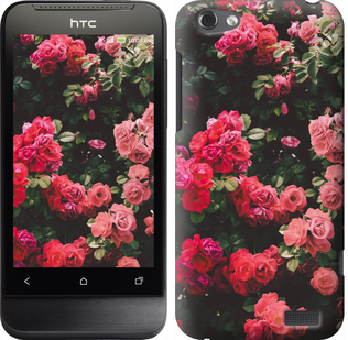 

Чохол Кущ з трояндами на HTC One V t320e 639180