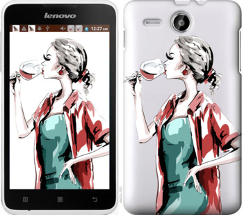 

Чехол Девушка с бокалом для Lenovo A529 841463