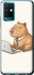 Чехол Funny Capybara CEO Working для Infinix Note 10