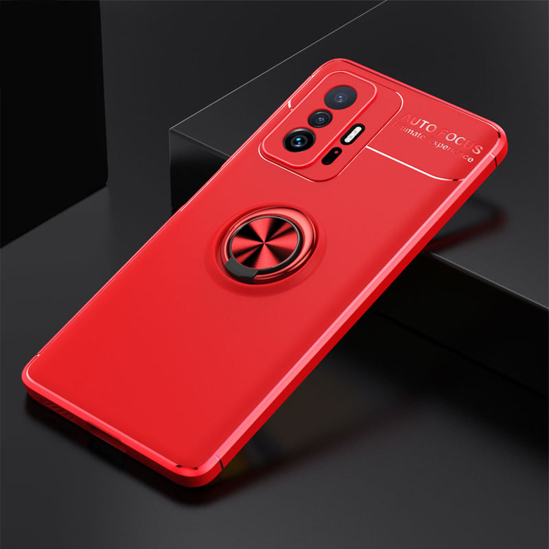 

TPU чехол Deen ColorRing под магнитный держатель (opp) для Xiaomi 11T Pro (Красный / Красный) 1210637