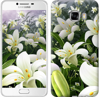 

Чехол Белые лилии для Samsung Galaxy C7 C7000 245618
