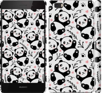 Чехол Панды для Huawei Ascend P8 Lite