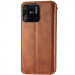 Фото Кожаный чехол-книжка GETMAN Cubic (PU) для Xiaomi Redmi 10C (Коричневый) на vchehle.ua