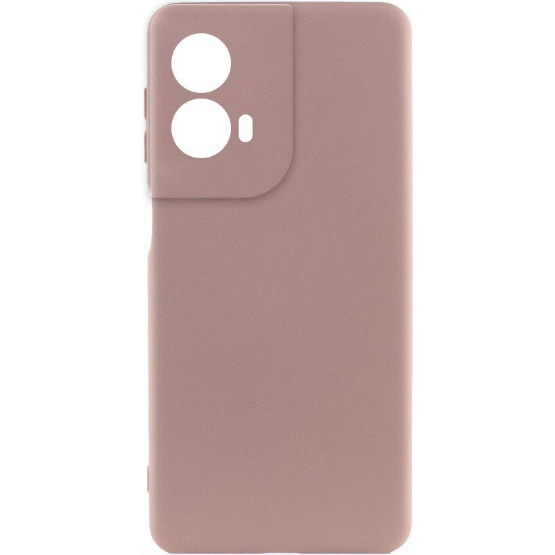 Чохол Silicone Cover Lakshmi Full Camera (AA) на Motorola Moto G85 (Рожевий / Pink Sand)