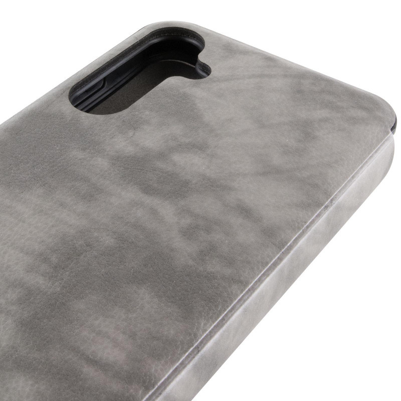 Заказать Кожаный чехол-книжка Belora для Samsung Galaxy A55 (Gray) на vchehle.ua