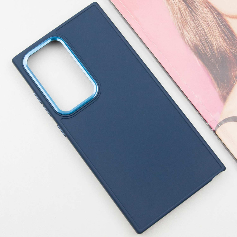 Фото TPU чохол Bonbon Metal Style на Samsung Galaxy S24 Ultra (Синій / Cosmos blue) в маназині vchehle.ua