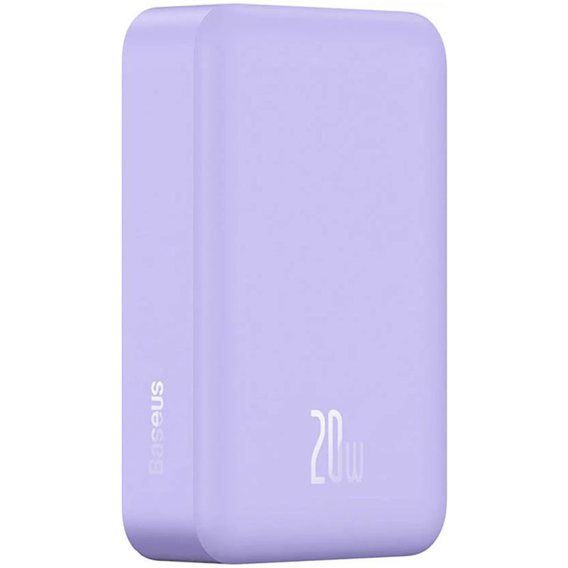 Фото Портативний зарядний пристрій Power Bank Baseus Magnetic Mini OS 20W з БЗП 10000 mAh (PPCX110105) (Purple) в маназині vchehle.ua
