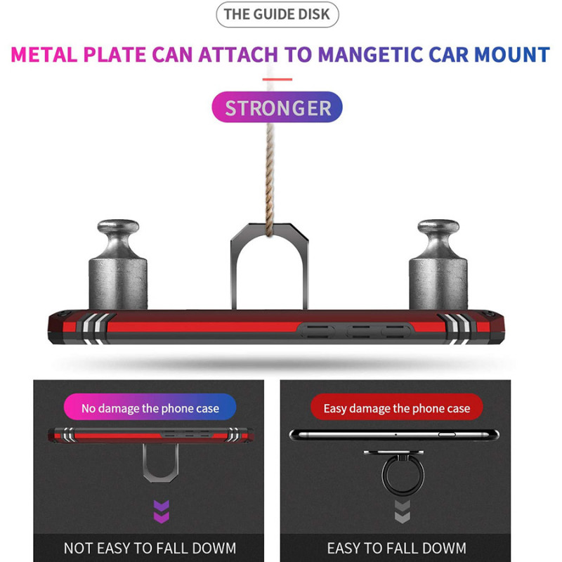 Заказать Ударопрочный чехол Serge Ring for Magnet для Xiaomi Redmi 9A (Красный) на vchehle.ua