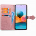 Фото Кожаный чехол-книжка Art Case с визитницей для Xiaomi Redmi Note 10 Pro / 10 Pro Max (Розовый) на vchehle.ua