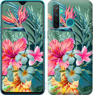 

Чохол Тропічні квіти v1 на Realme 5 Pro 921382