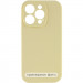 Чехол Silicone Case Full Camera Protective (AA) NO LOGO для Apple iPhone 16 (6.1") (Желтый / Mellow Yellow)