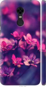 Чехол Пурпурные цветы для Xiaomi Redmi Note 5 (Single Camera)