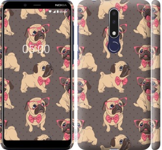 

Чехол мопсики 2 для Nokia 3.1 Plus 731761