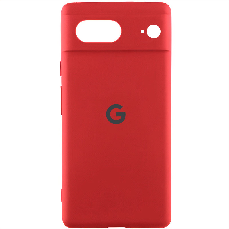 Чехол Silicone Cover Lakshmi Full Camera (AAA) with Logo для Google Pixel 8 (Красный / Red)