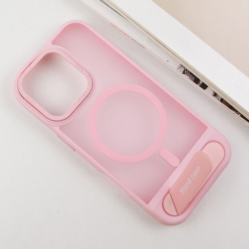 Фото TPU+PC чехол Stand case для Apple iPhone 16 Pro Max (6.9") (Pink) в магазине vchehle.ua