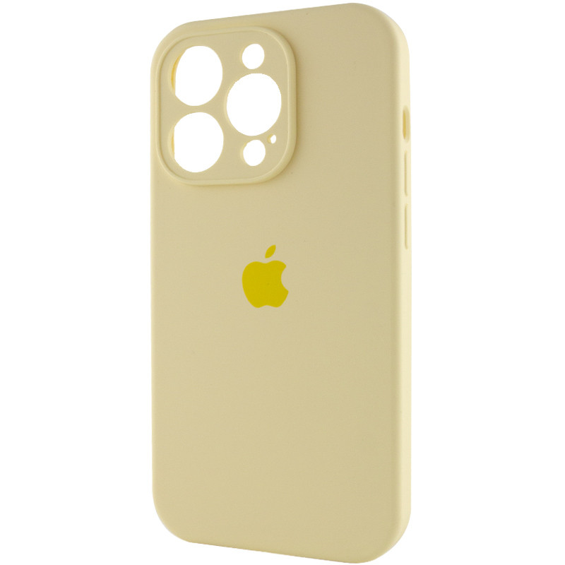 Фото Чехол Silicone Case Full Camera Protective (AA) для Apple iPhone 14 Pro Max (6.7") (Желтый / Mellow Yellow) в магазине vchehle.ua