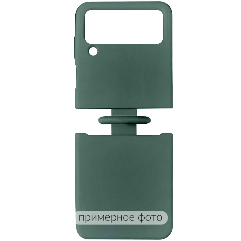 Чехол Foldables Silicone Cover Lakshmi (AAA) для Samsung Galaxy Z Flip4 (Зеленый / Cyprus Green)