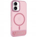 TPU+PC чехол Stand case для Apple iPhone 16 (6.1") (Pink)