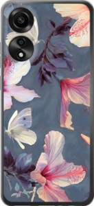Чехол Нарисованные цветы для Oppo A78 4G