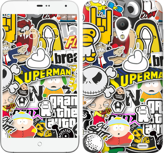 

Чехол Popular logos для Meizu MX3 628032