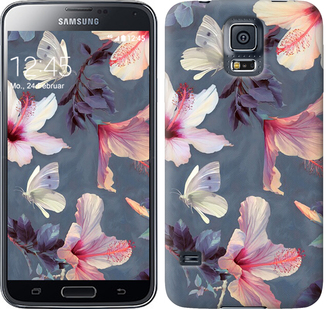 

Чохол Намальовані квіти на Samsung Galaxy S5 Duos SM G900FD 596084