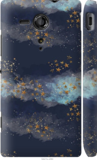 

Чохол Ночь золотые звезды для Sony Xperia SP M35H 1406113