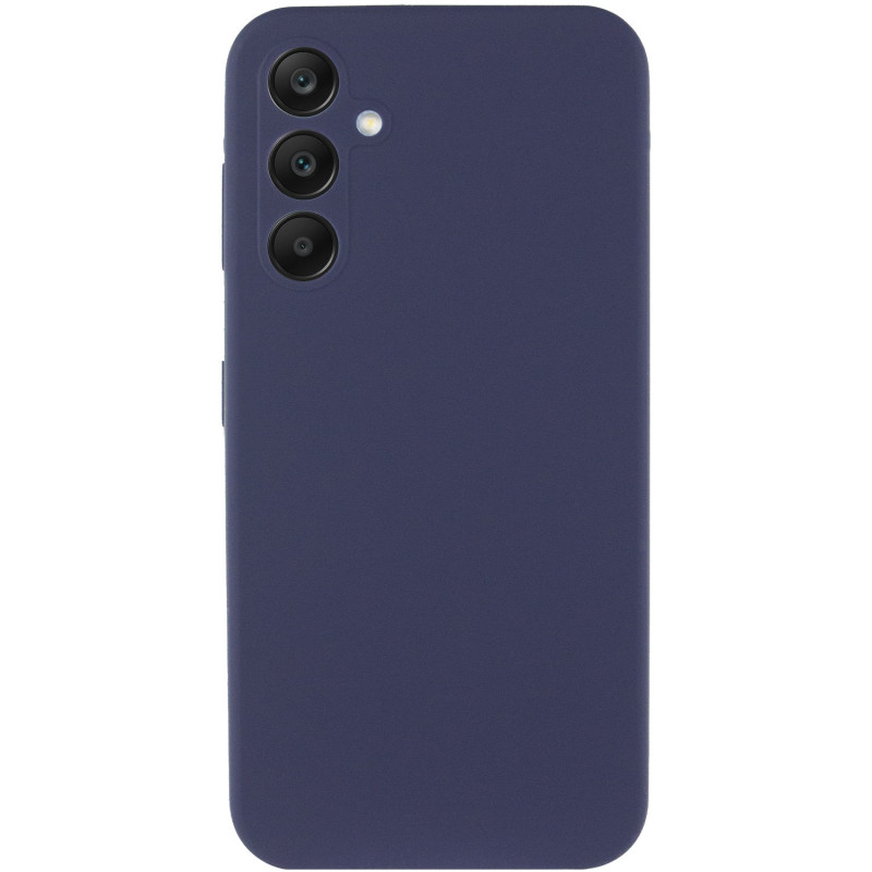 Фото Чехол Silicone Cover Lakshmi Full Camera (AAA) для Samsung Galaxy S24 FE (Темно-синий / Midnight blue) на vchehle.ua