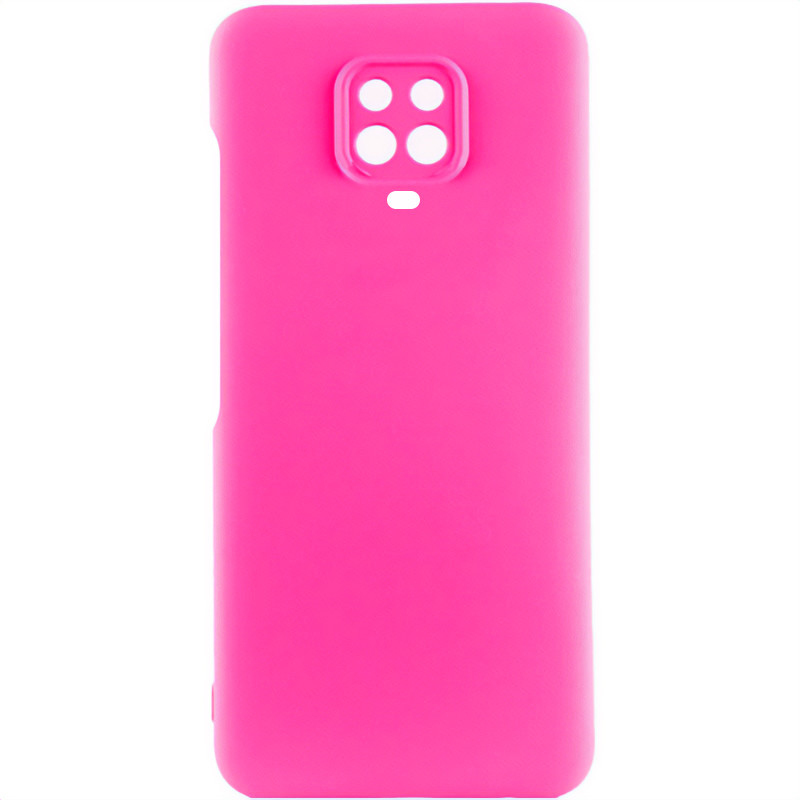 Чехол Silicone Cover Lakshmi Full Camera (AAA) для Xiaomi Redmi Note 9s / Note 9 Pro /Note 9 Pro Max (Розовый / Barbie pink)